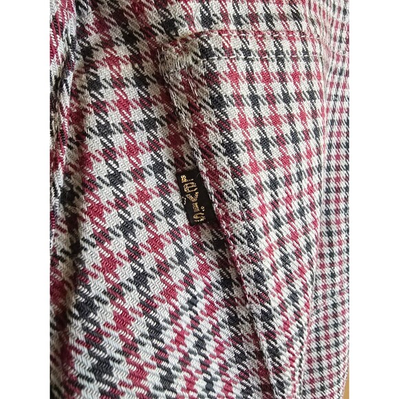 Vintage Levi's STA-PREST red and black Houndstooth size 28 - Picture 6 of 12